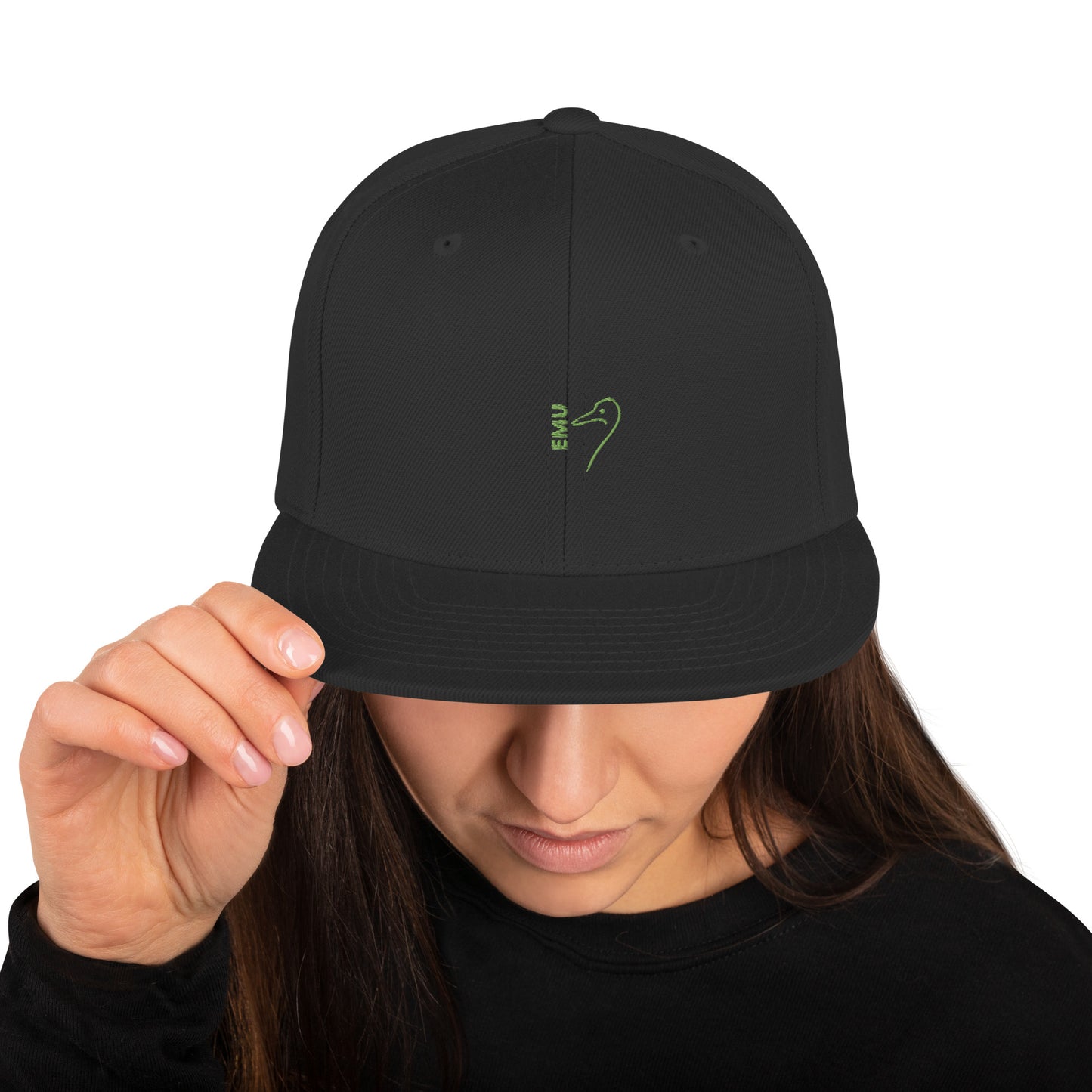 Snapback EMU Cap - Lime Logo