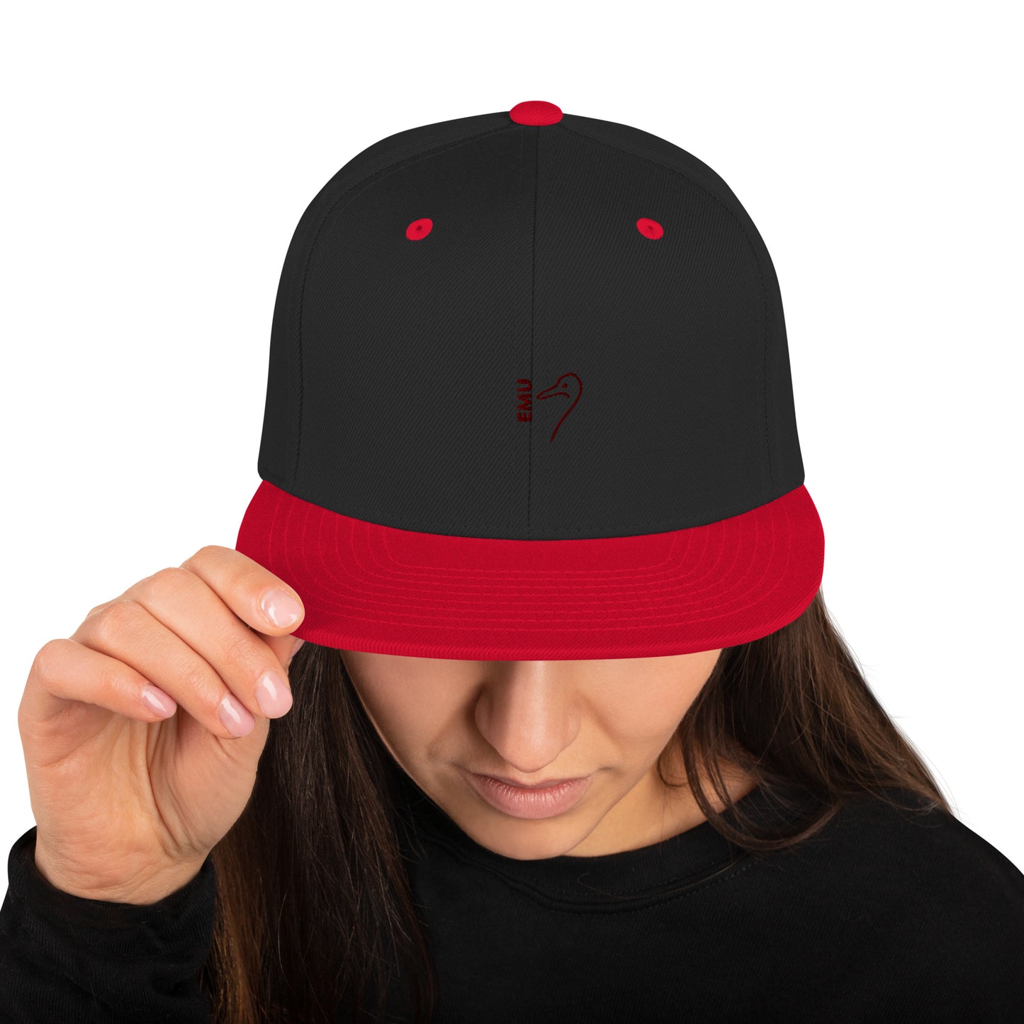 Snapback EMU Cap - Red Logo