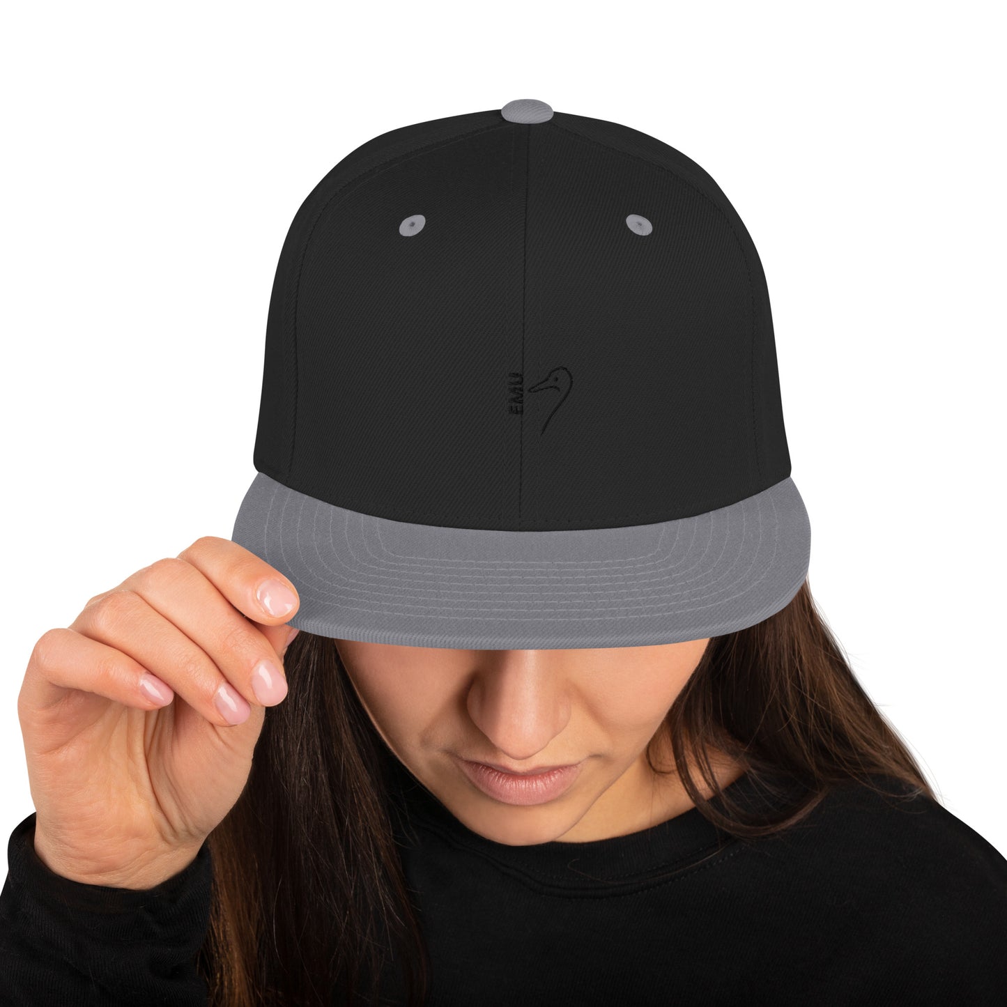 Snapback EMU Cap - Black Logo