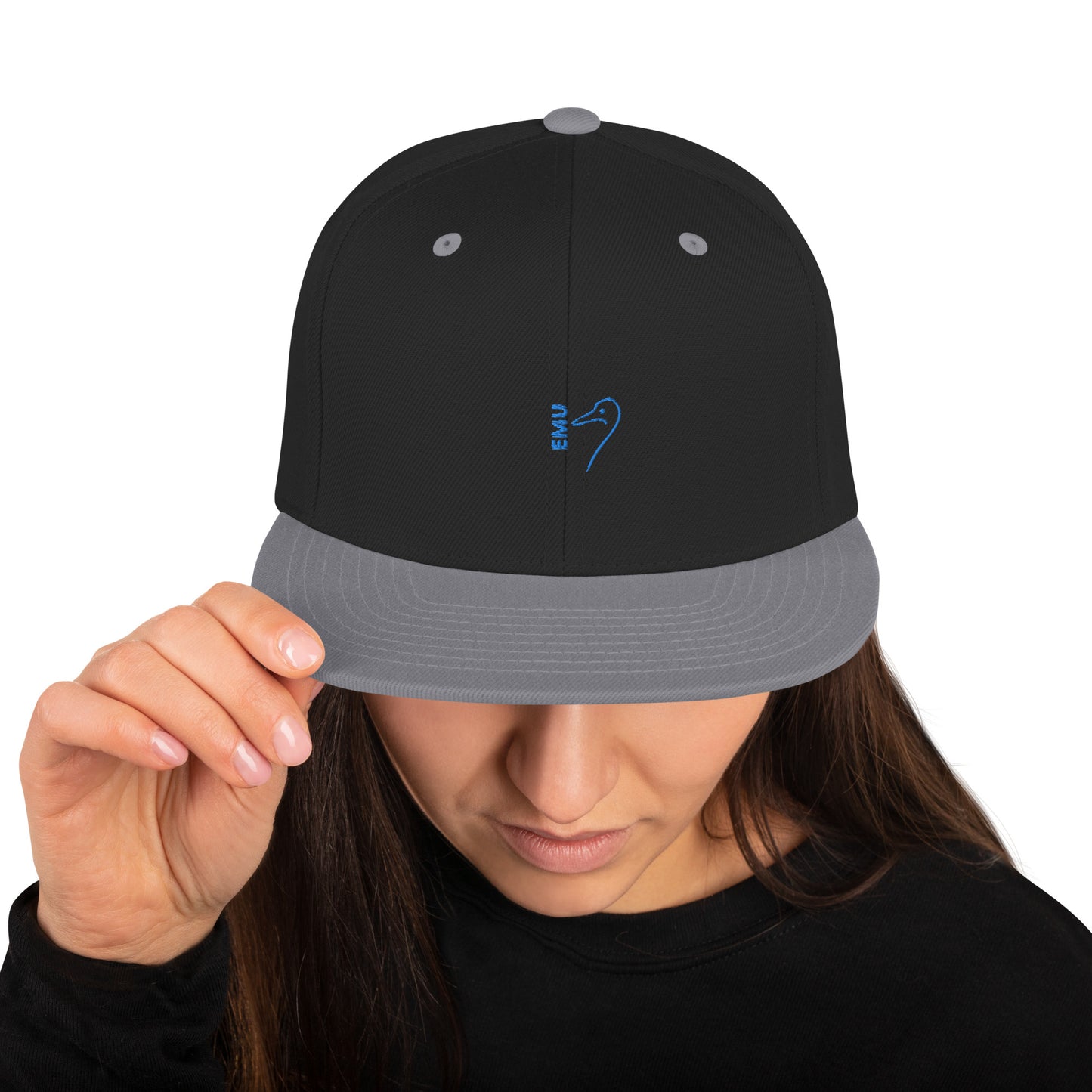 Snapback EMU Cap - Blue Logo