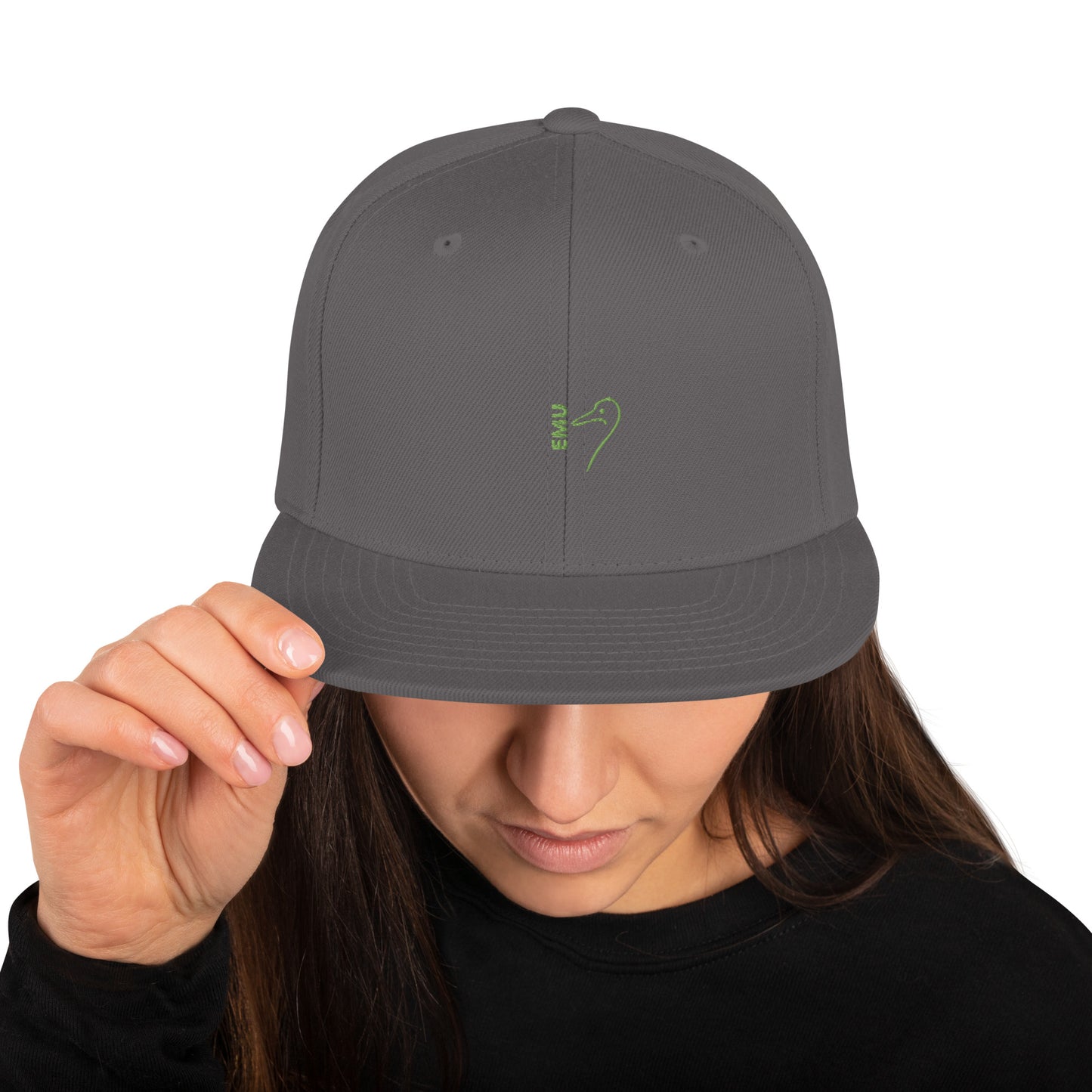 Snapback EMU Cap - Lime Logo