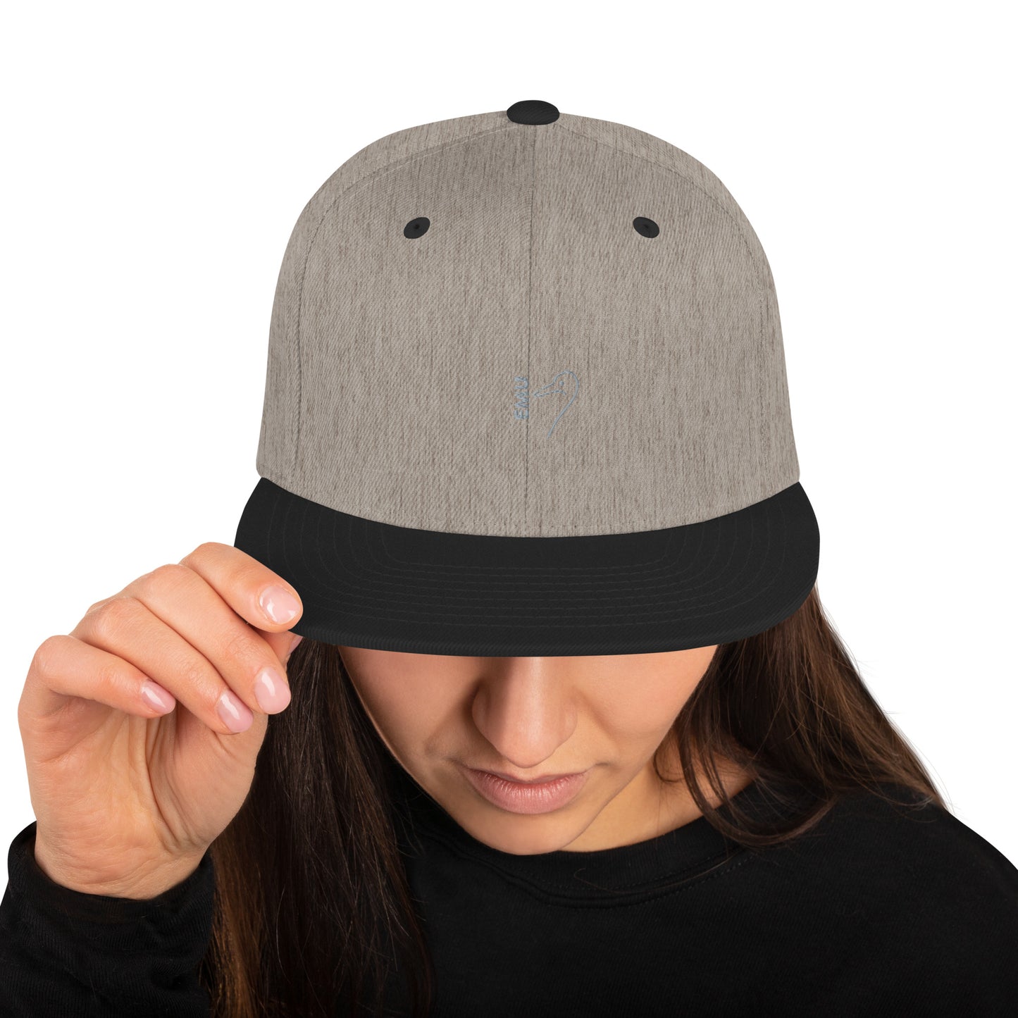 Snapback EMU Cap - Grey Logo