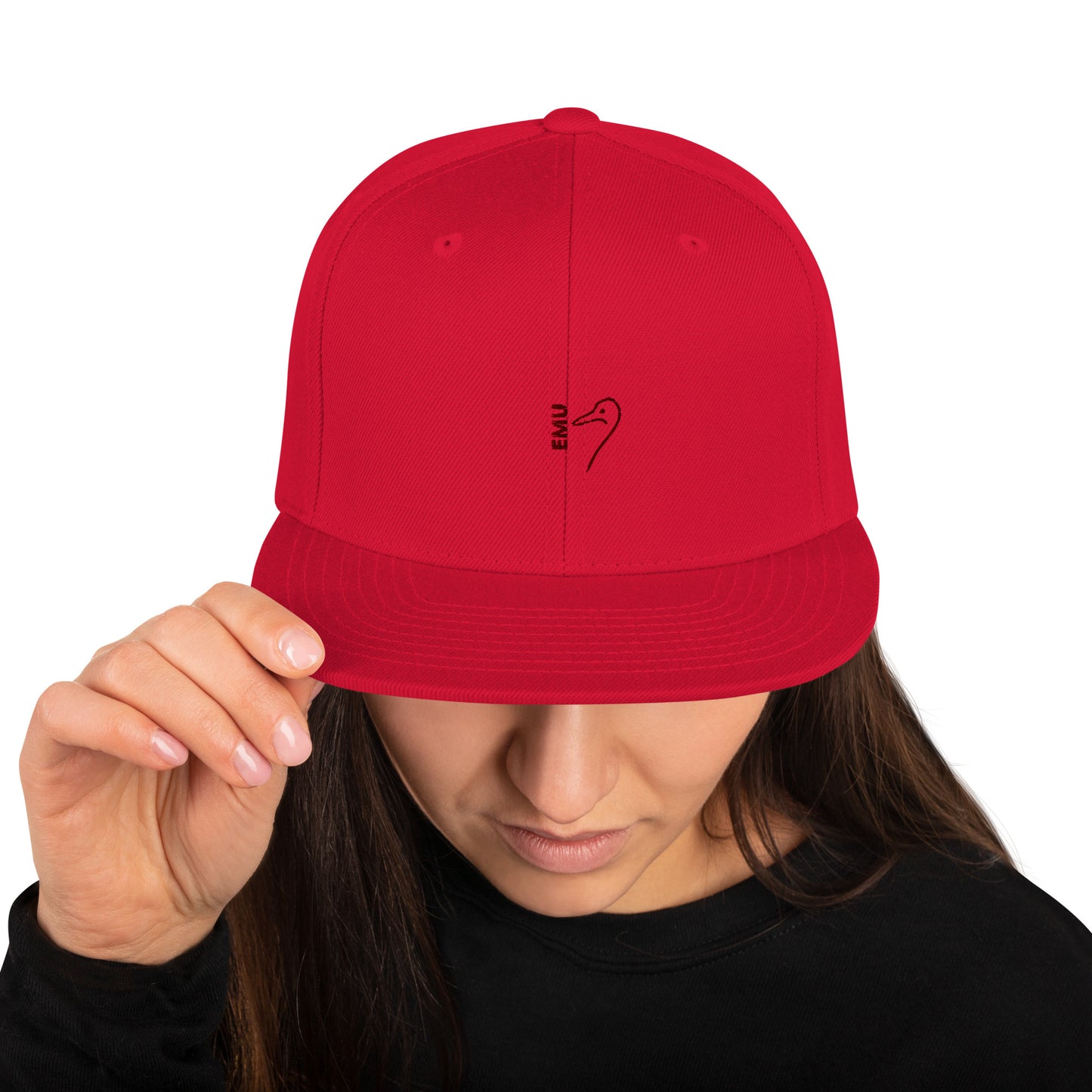 Snapback EMU Cap - Red Logo