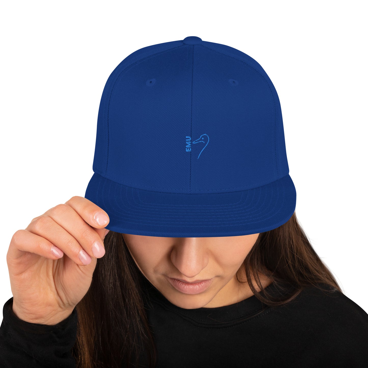 Snapback EMU Cap - Blue Logo