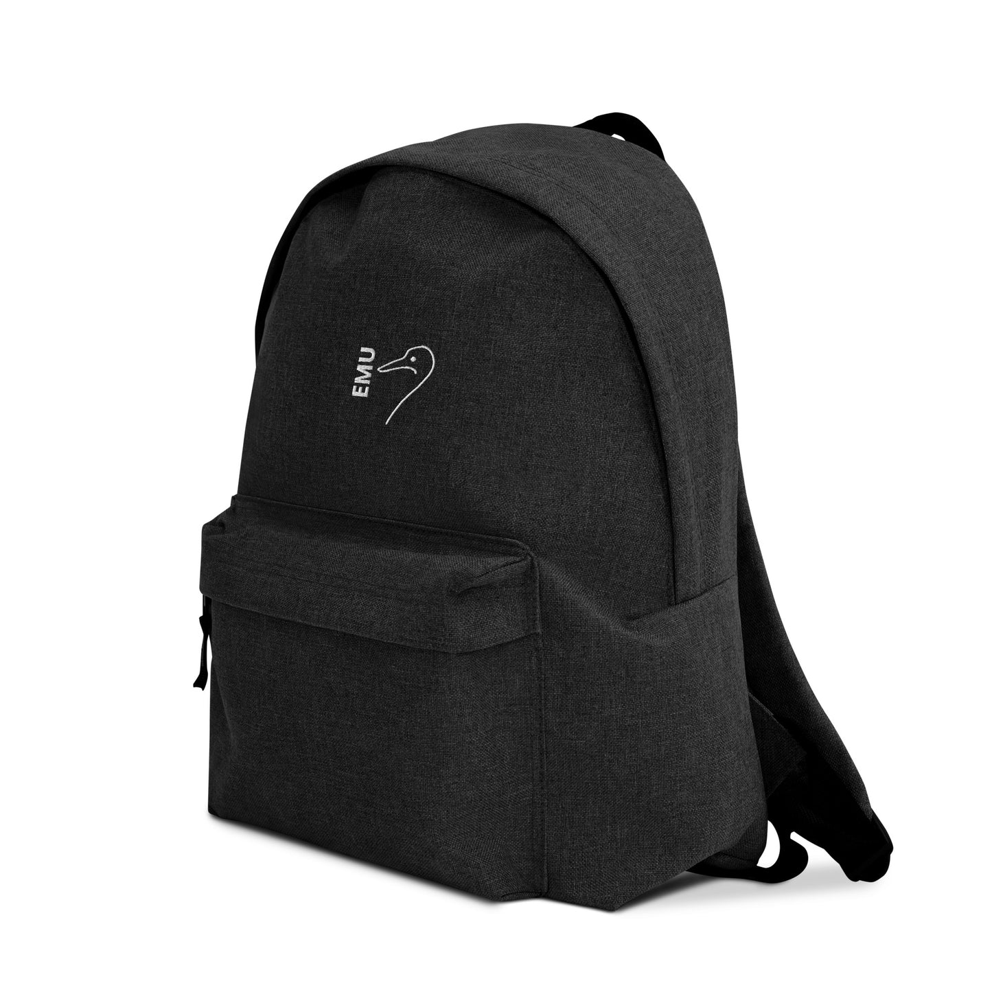 Embroidered EMU Backpack - White Logo