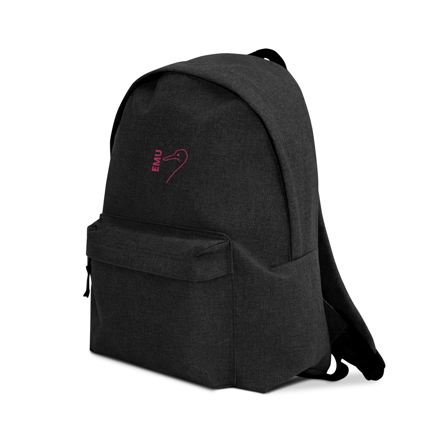 Embroidered EMU Backpack - Pink Logo