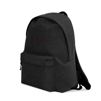 Embroidered EMU Backpack - Red Logo