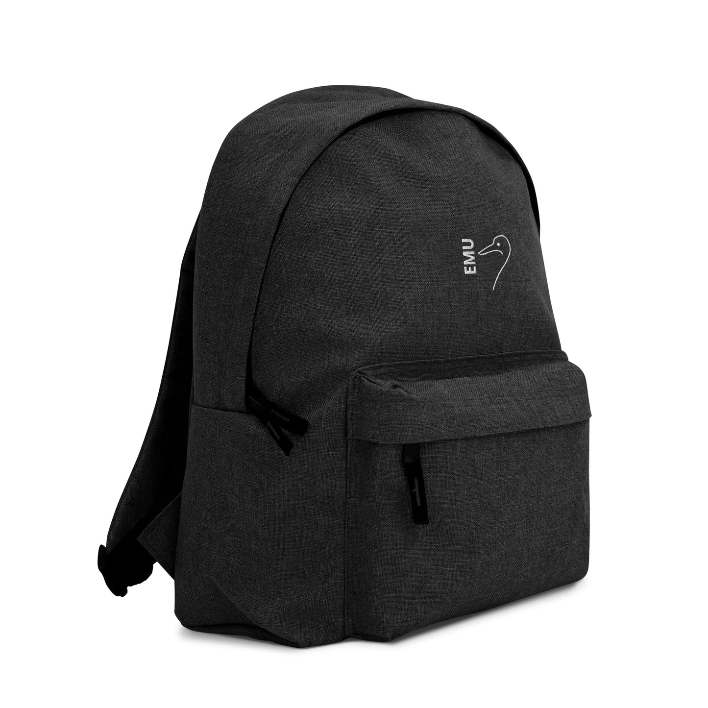 Embroidered EMU Backpack - White Logo