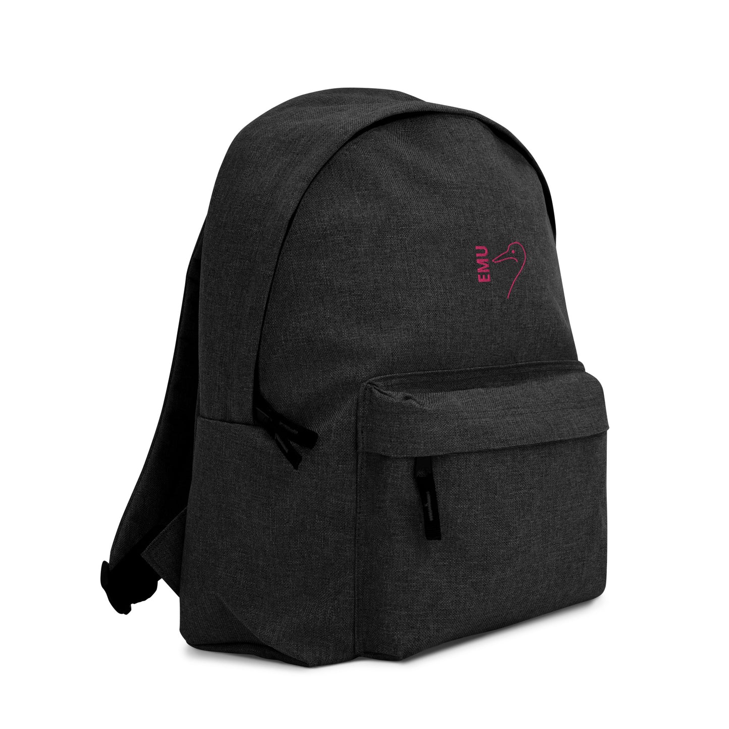 Embroidered EMU Backpack - Pink Logo