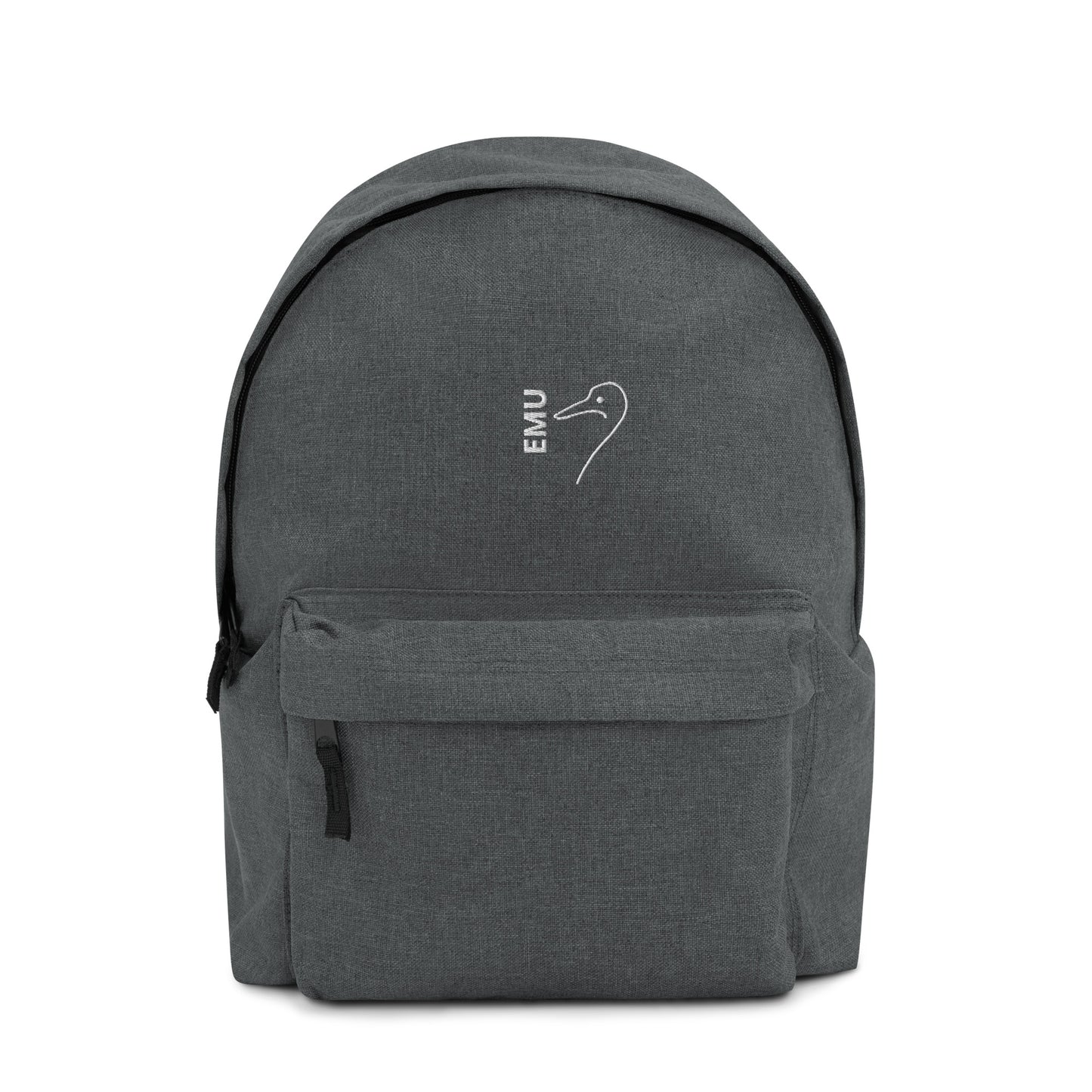 Embroidered EMU Backpack - White Logo