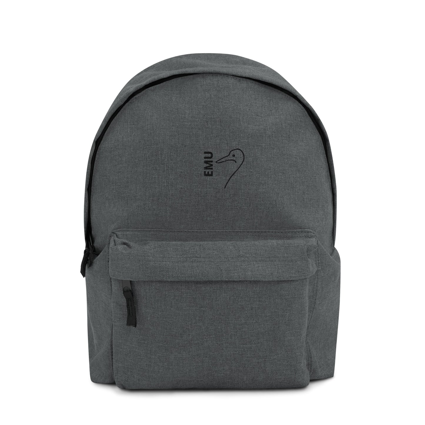 Embroidered EMU Backpack - Black Logo