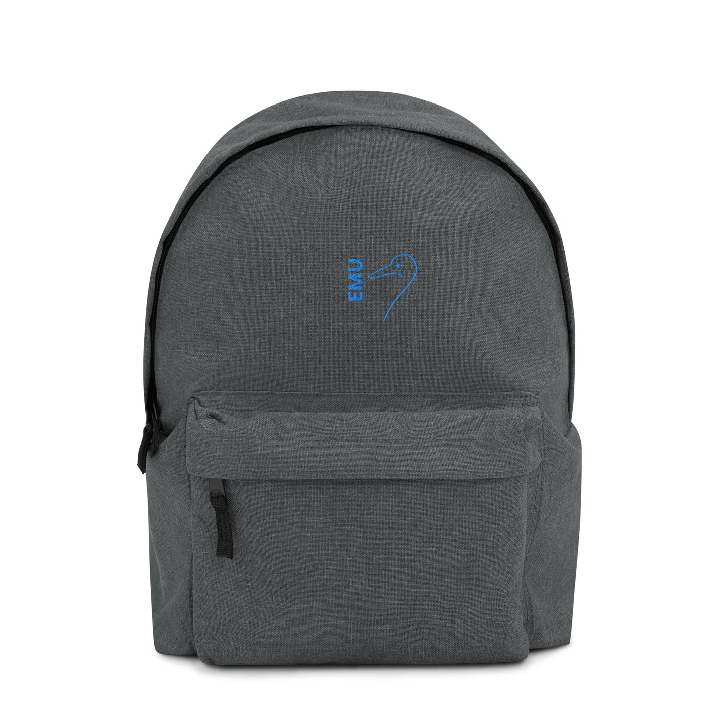 Embroidered EMU Backpack - Blue Logo