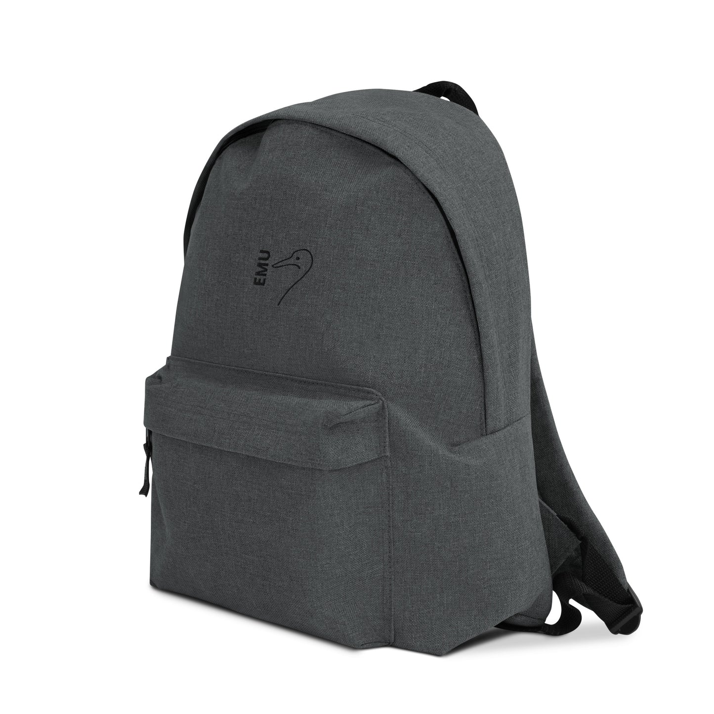 Embroidered EMU Backpack - Black Logo