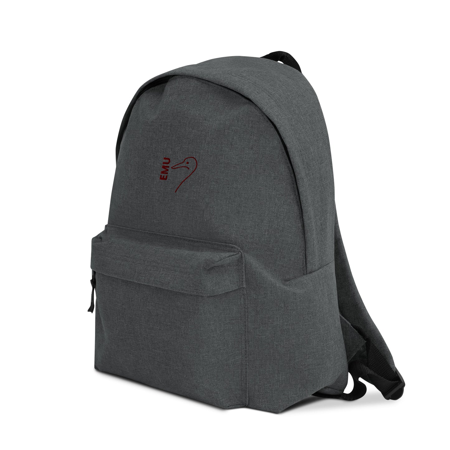 Embroidered EMU Backpack - Red Logo