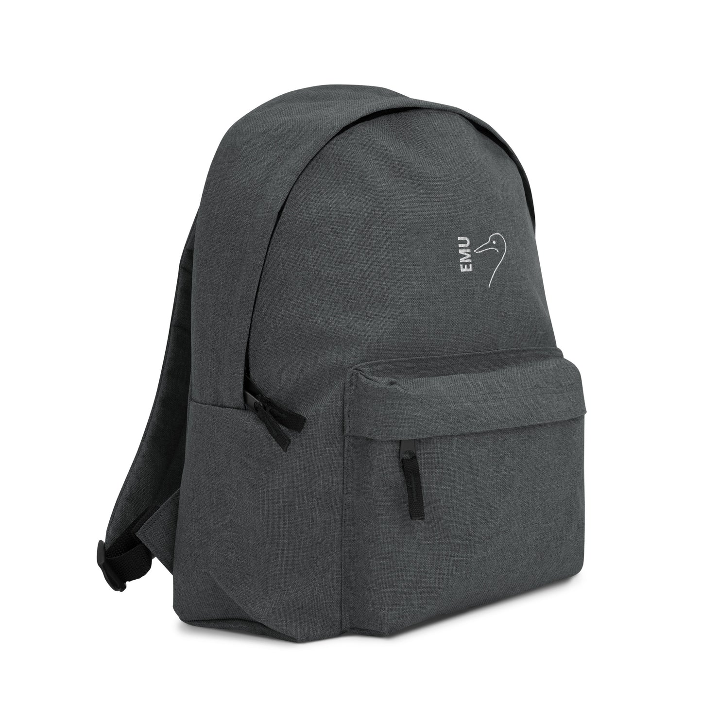 Embroidered EMU Backpack - White Logo