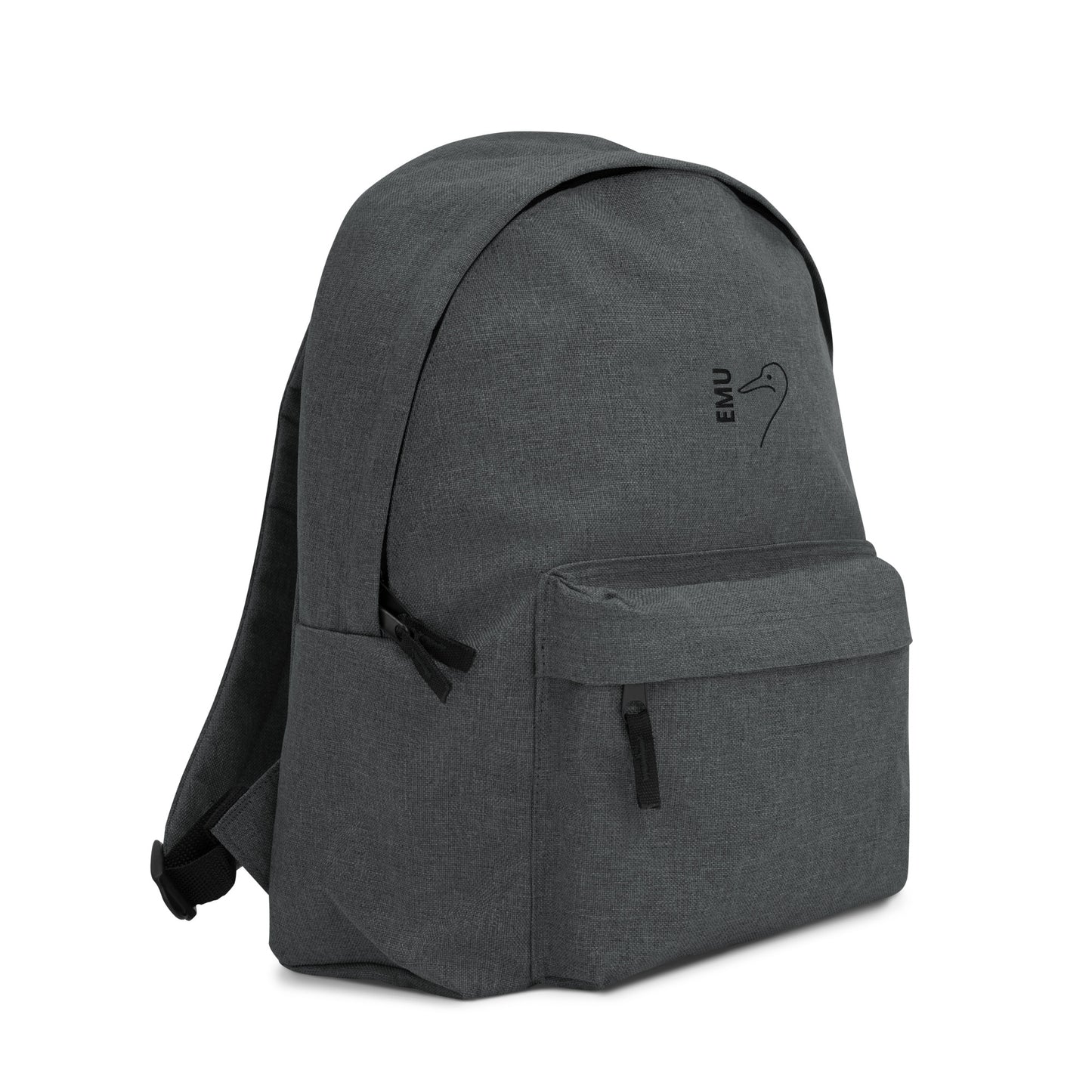 Embroidered EMU Backpack - Black Logo