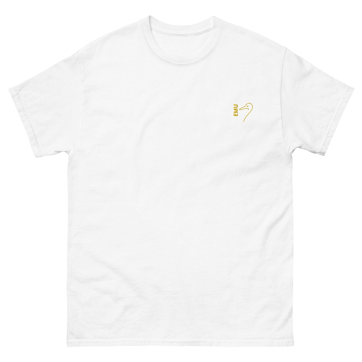 Men's classic EMU tee - Yellow Logo