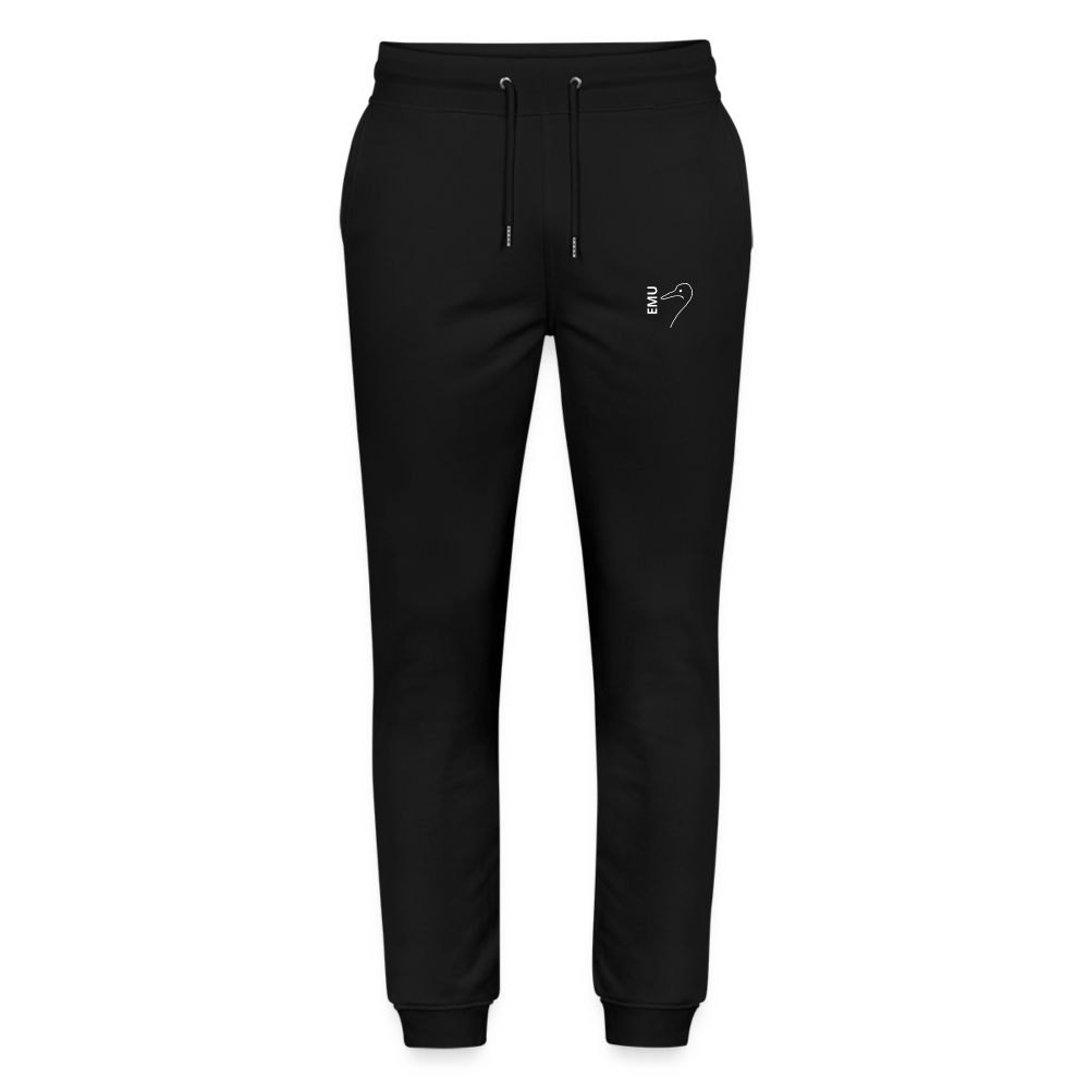 Unisex EMU Joggers - White Logo - black