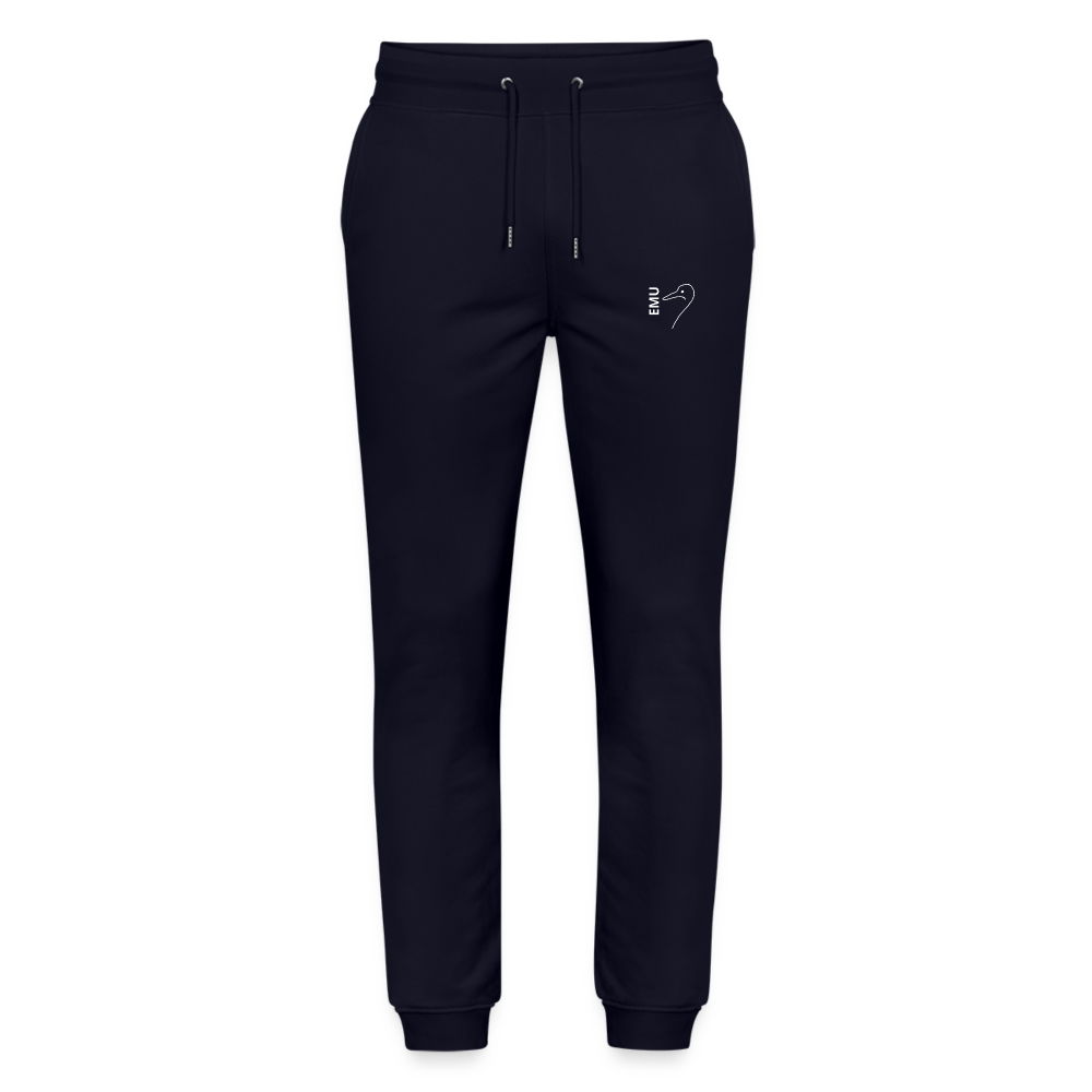 Unisex EMU Joggers - White Logo - dark navy